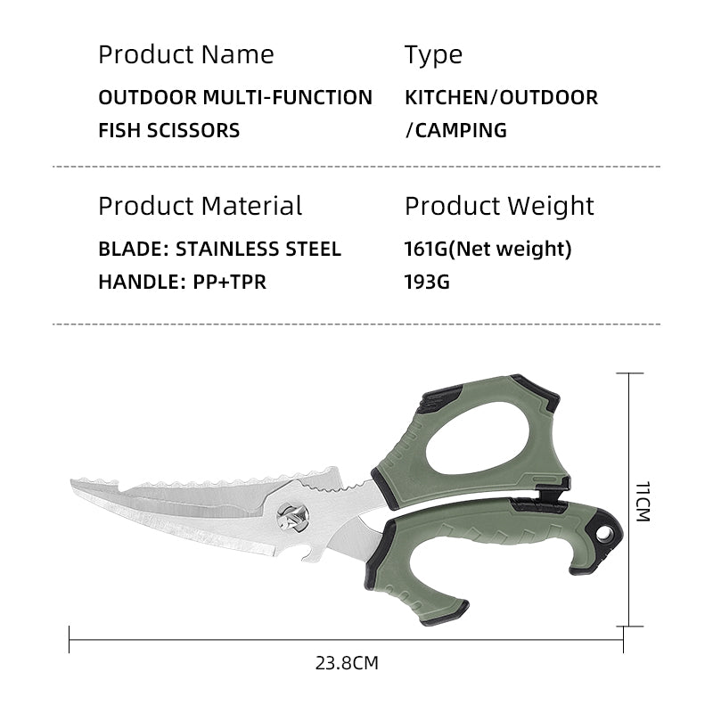 Outdoor Multi-Function Fish Scissor