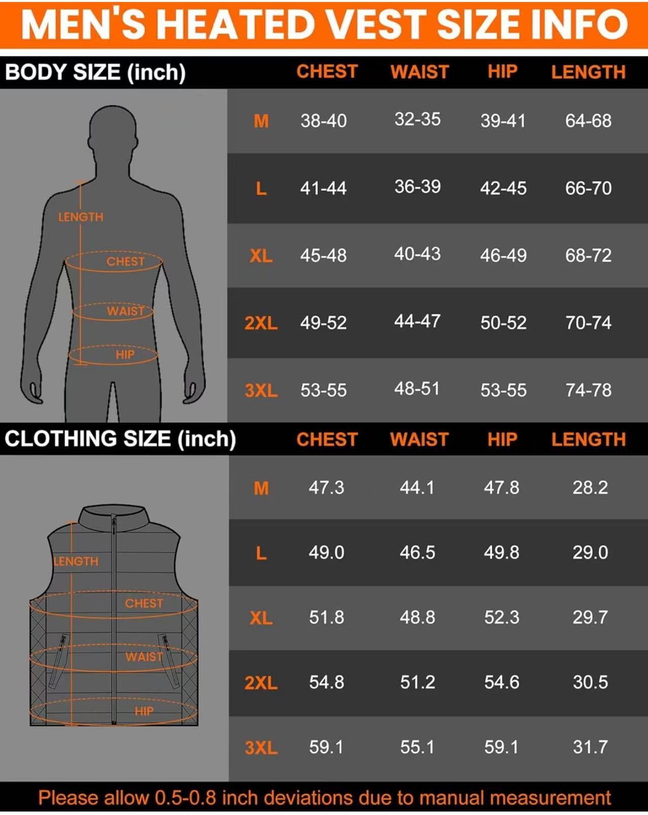 Men's Heated Vest