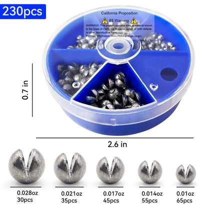 Split Shot Fishing Weights Sinkers