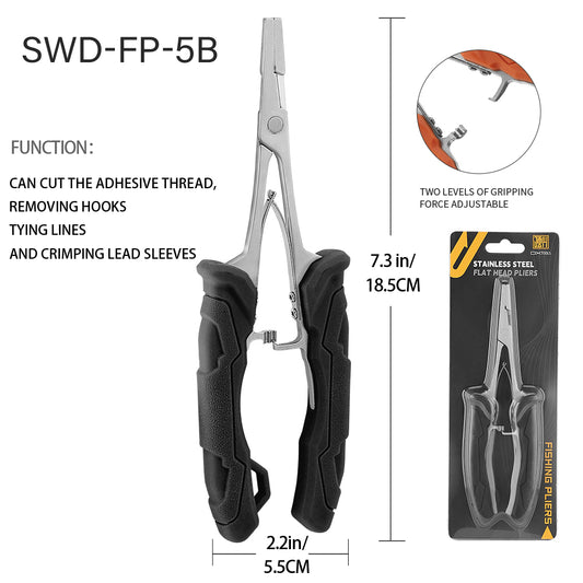 Multi-functional Flat Nose Fishing Plier
