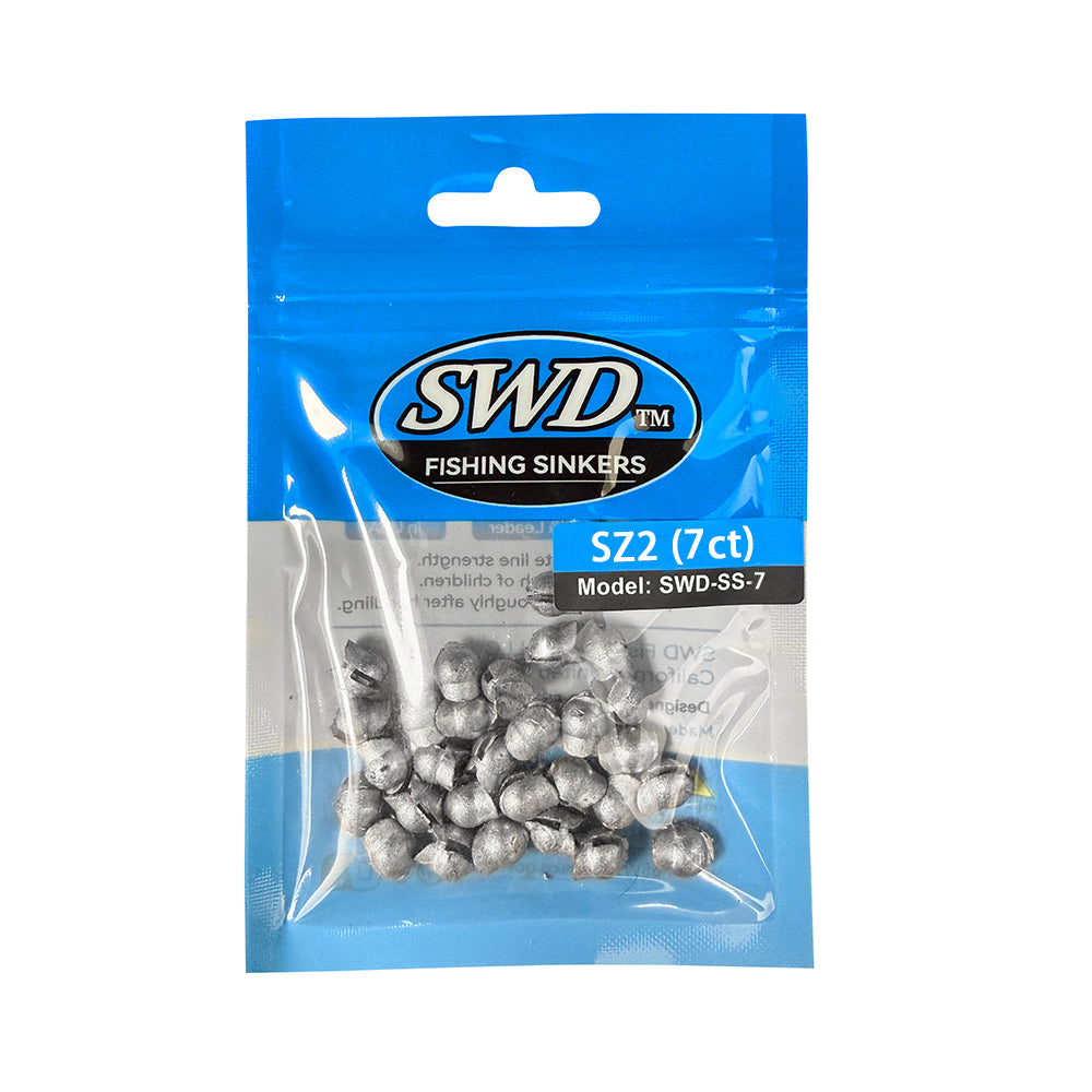 Lead Split Shot Fishing Sinkers Open Mouth