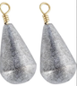 Lead Bell Drop Shot Weights with Brass Swivels Weight (Packed in pouch)