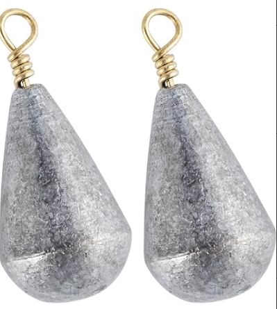 Lead Bell Drop Shot Weights with Brass Swivels Weight(Bulk packed)