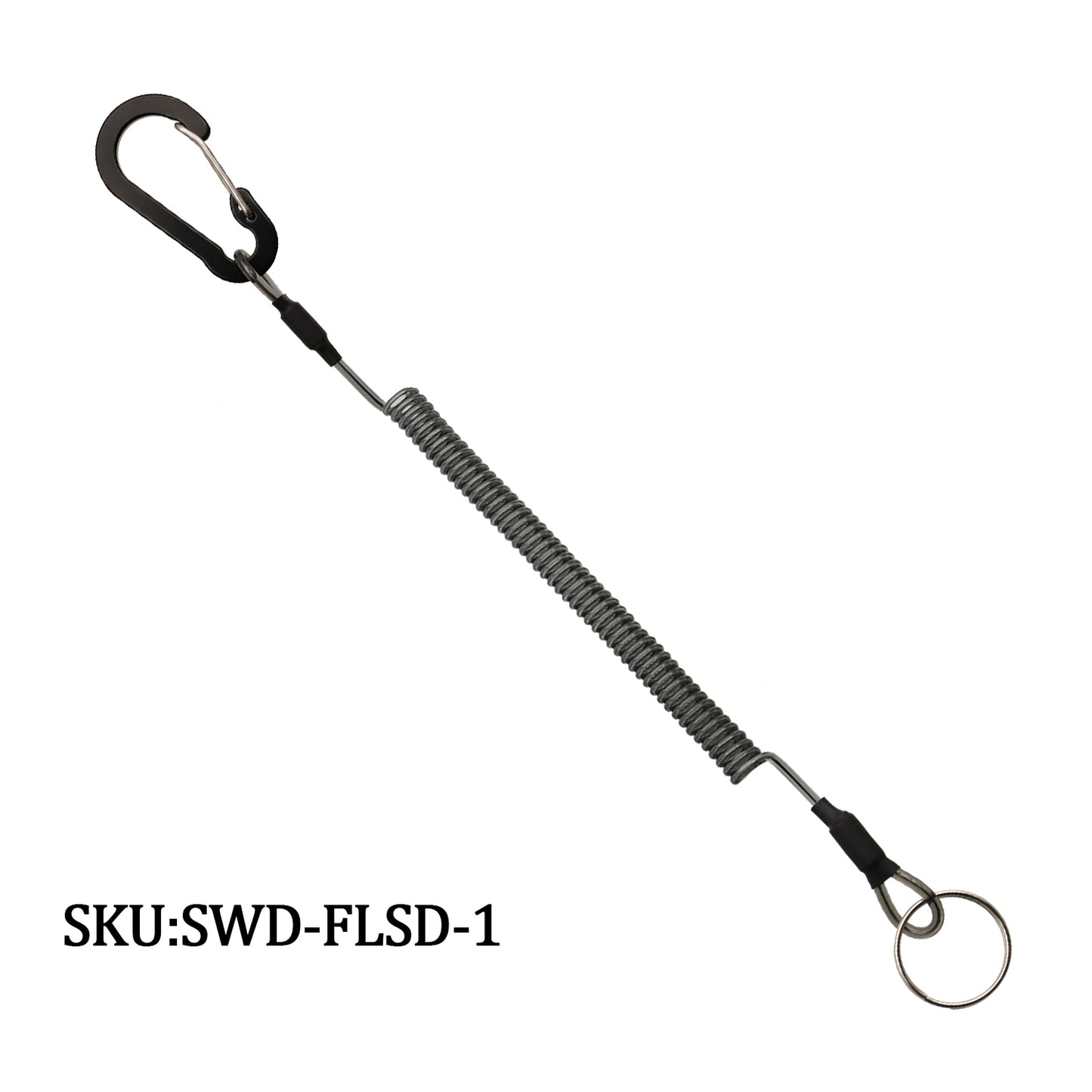Fishing Lanyard-Steel Dual-Loop Spring Clip Lanyard Fishing Lanyard