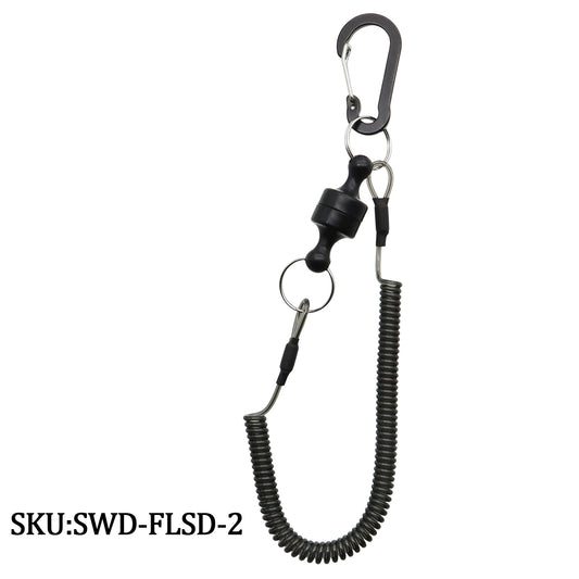 Fishing Lanyard-Steel Dual-Loop Spring Clip Lanyard
